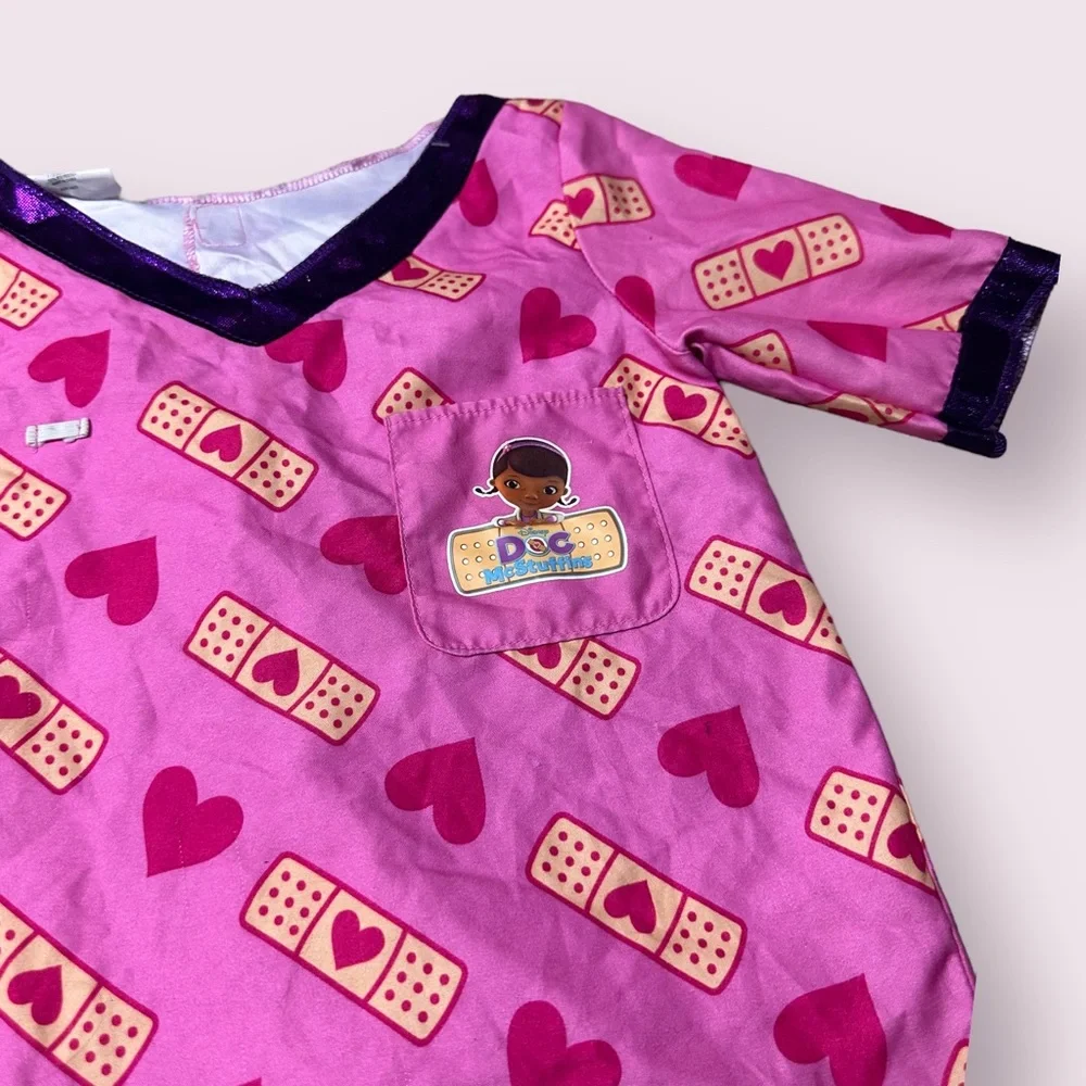 Girls Disney Just Play Doc McStuffins Costume Dress Up Outfit Size 4-6X
